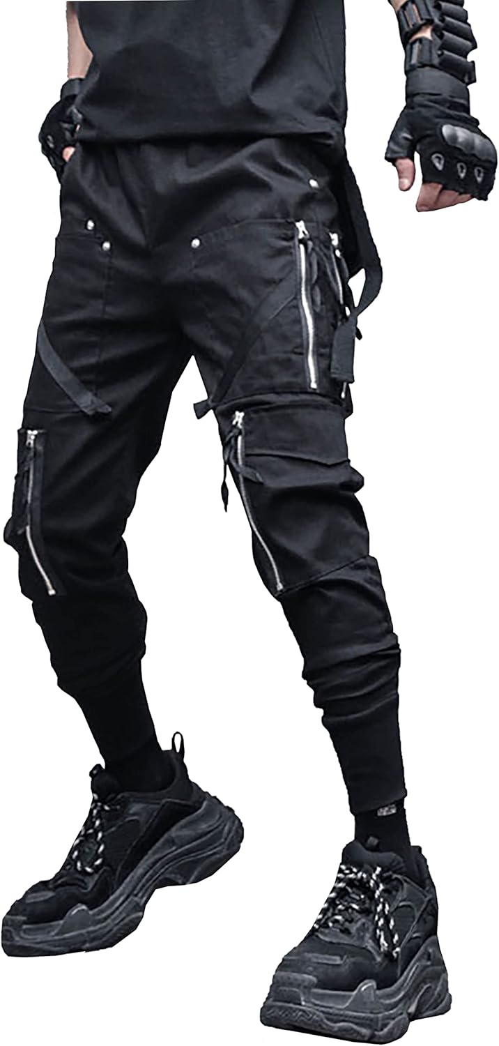 MOKEWEN Men's Jogger Streetwear Jogger Casual Harem Cargo Ankle Harem Pants