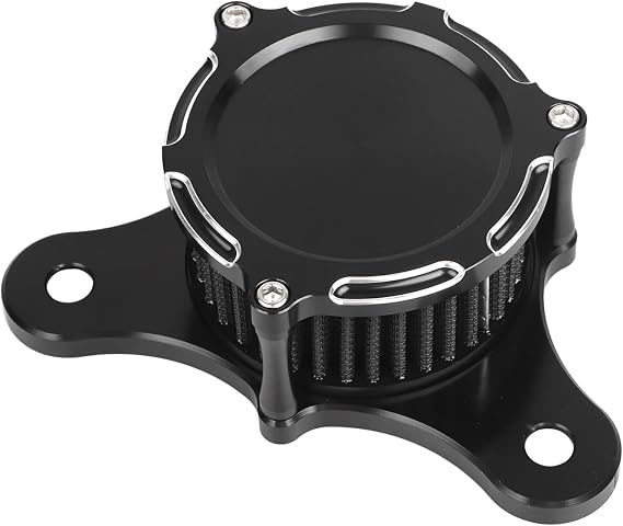 Motorcycle Black Cut Air Cleaner Intake Filter Kit for Harley Dyna FXR Street Bob Softail Fatboy 1993-2016 Touring Electra Glide Road King Street Road Glide 1993-2007