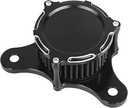 Motorcycle Black Cut Air Cleaner Intake Filter Kit for Harley Dyna FXR Street Bob Softail Fatboy 1993-2016 Touring Electra Glide Road King Street Road Glide 1993-2007