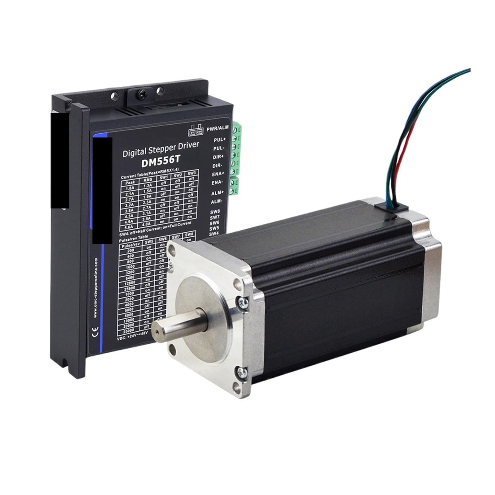 MUYTQAERG Stepper Motor Nema 23 3Nm Φ10 mm & Driver DM556T Nema23 Open Loop Kit