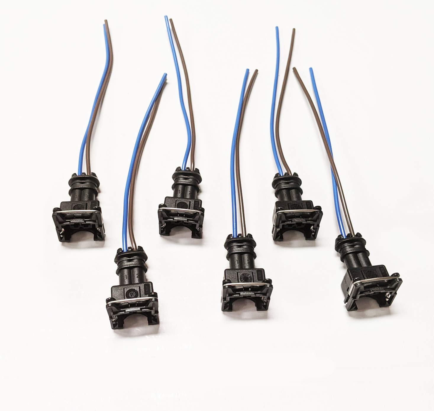 Buy 6 x Fuel Injector BOSCH Connector Plug EV1 OBD1 Pigtail Wiring