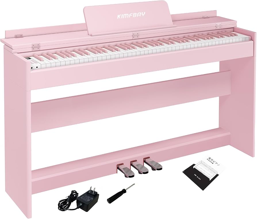 Amazon | KIMFBAY 電子ピアノ 88鍵盤 ハンマーアクション鍵盤 木製