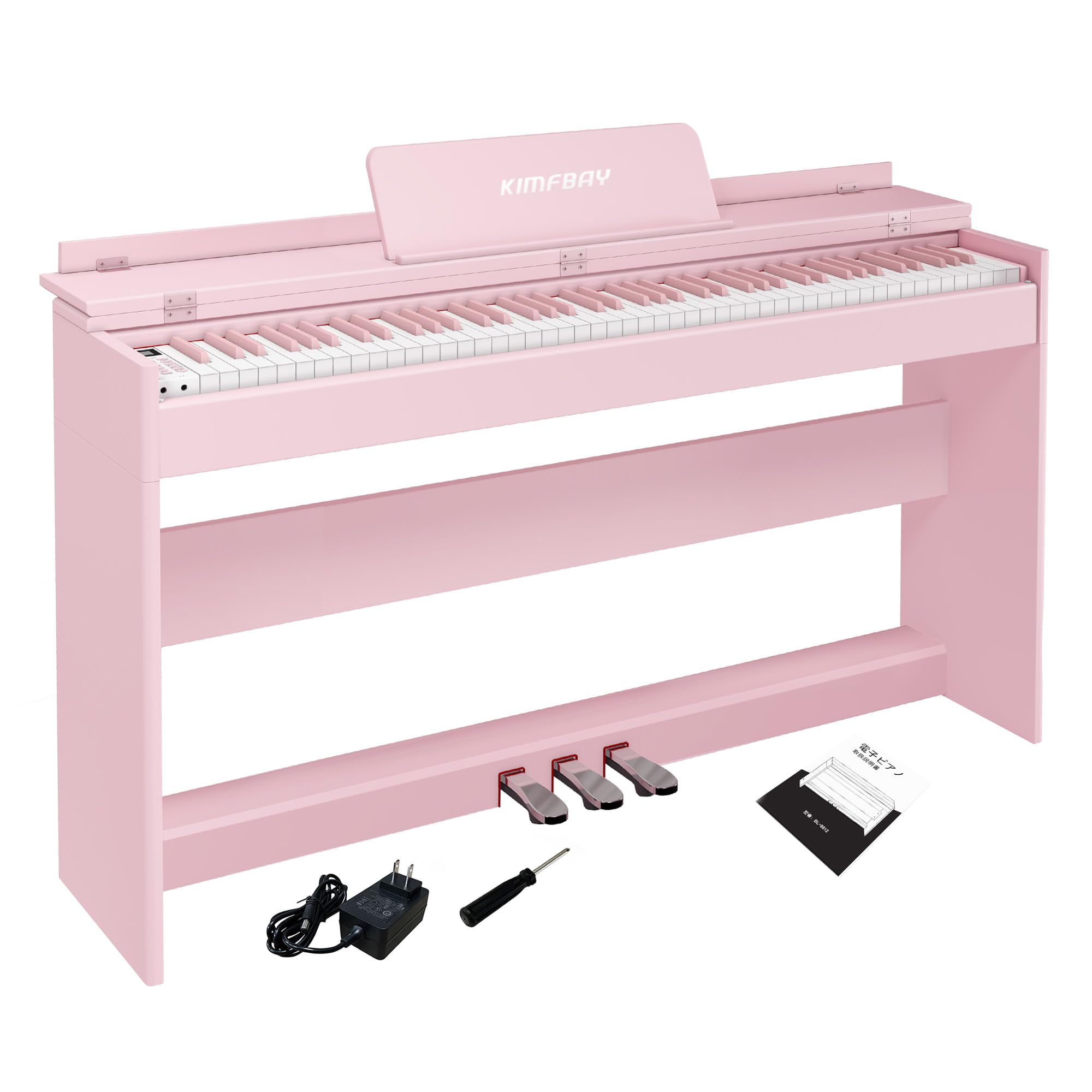 Amazon | KIMFBAY 電子ピアノ 88鍵盤 ハンマーアクション鍵盤 木製