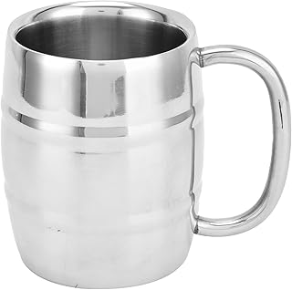 Kufel do piwa, kufel do piwa ze stali nierdzewnej podwójna ściana dla większości ludzi do soków koktajlowych, mleka, wody, herbaty, kawy