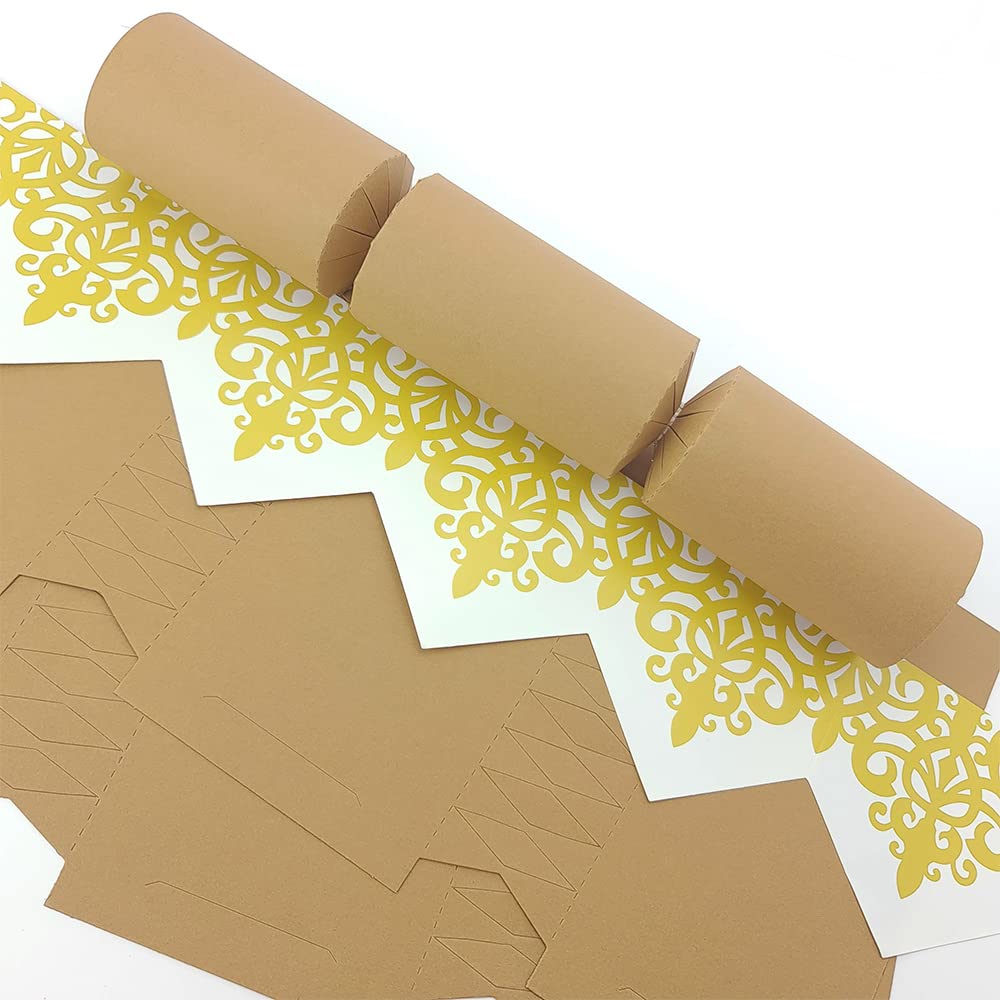 Bespoke by Crafty Capers Tan | Craft Kit to Make 8 Standard DIY Crackers | Eco Recyclable