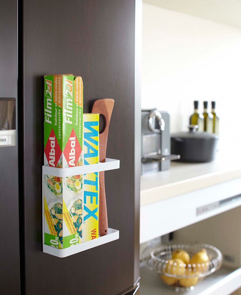 ????(Yamazaki) KT-TW L WH Magnetic Wrap Holder, ?W15.5×D5.2×H15.5cm, wht