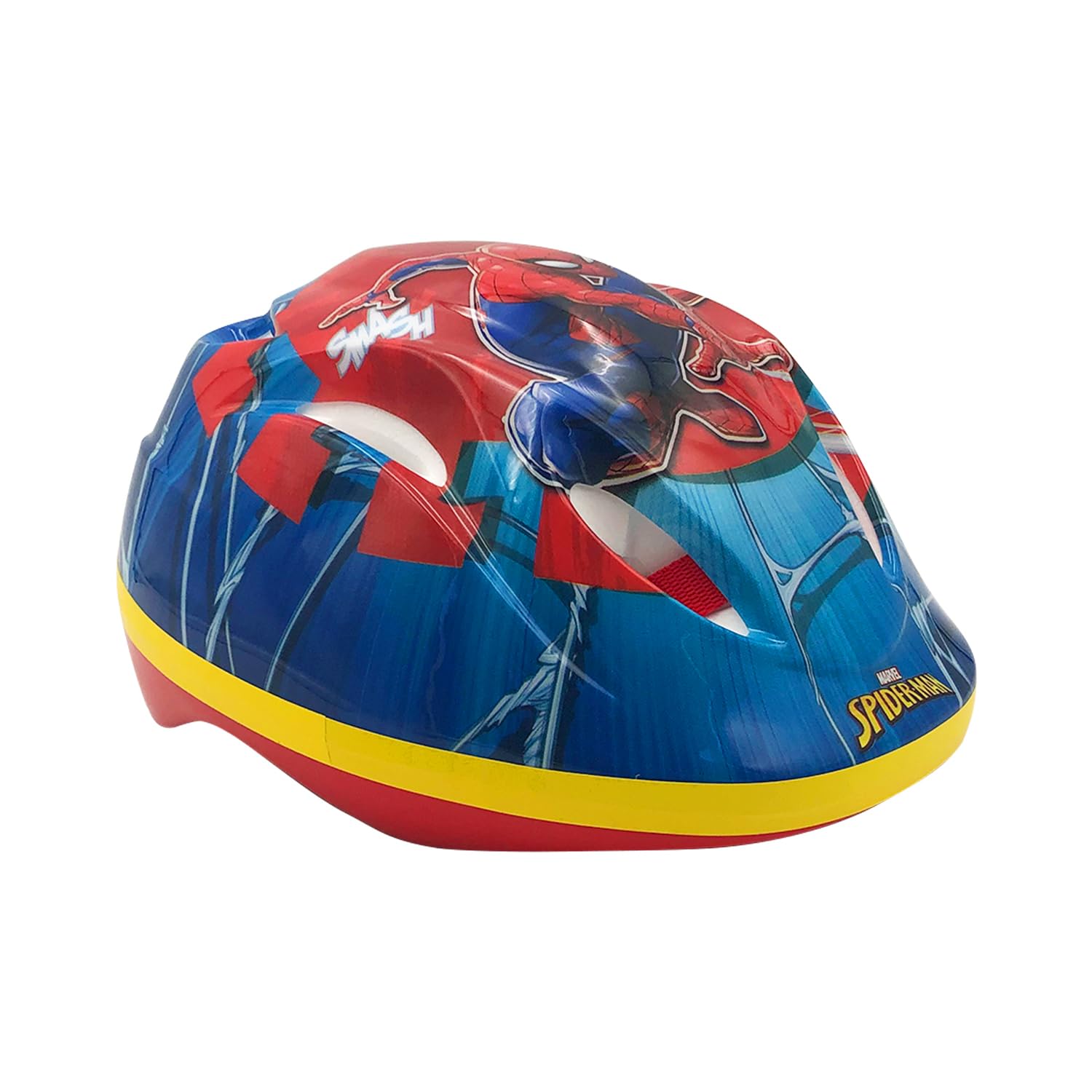 Casco da bici Marvel Spiderman per bambini | Spider-Man | accessori per bici | giocattoli per l'esterno | casco | regali per ragazzi | casco per bambini | taglia 52-56 cm | da 3 anni