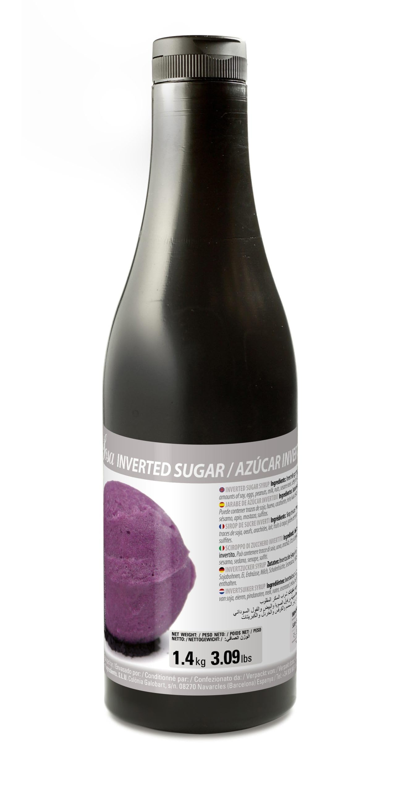 SOSA Sucre inverti - Hydratant alimentaire - Aide à maintenir l'humidité et la fraîcheur dans les préparations de pâtisseries, ganaches et truffes (1,4 kg)