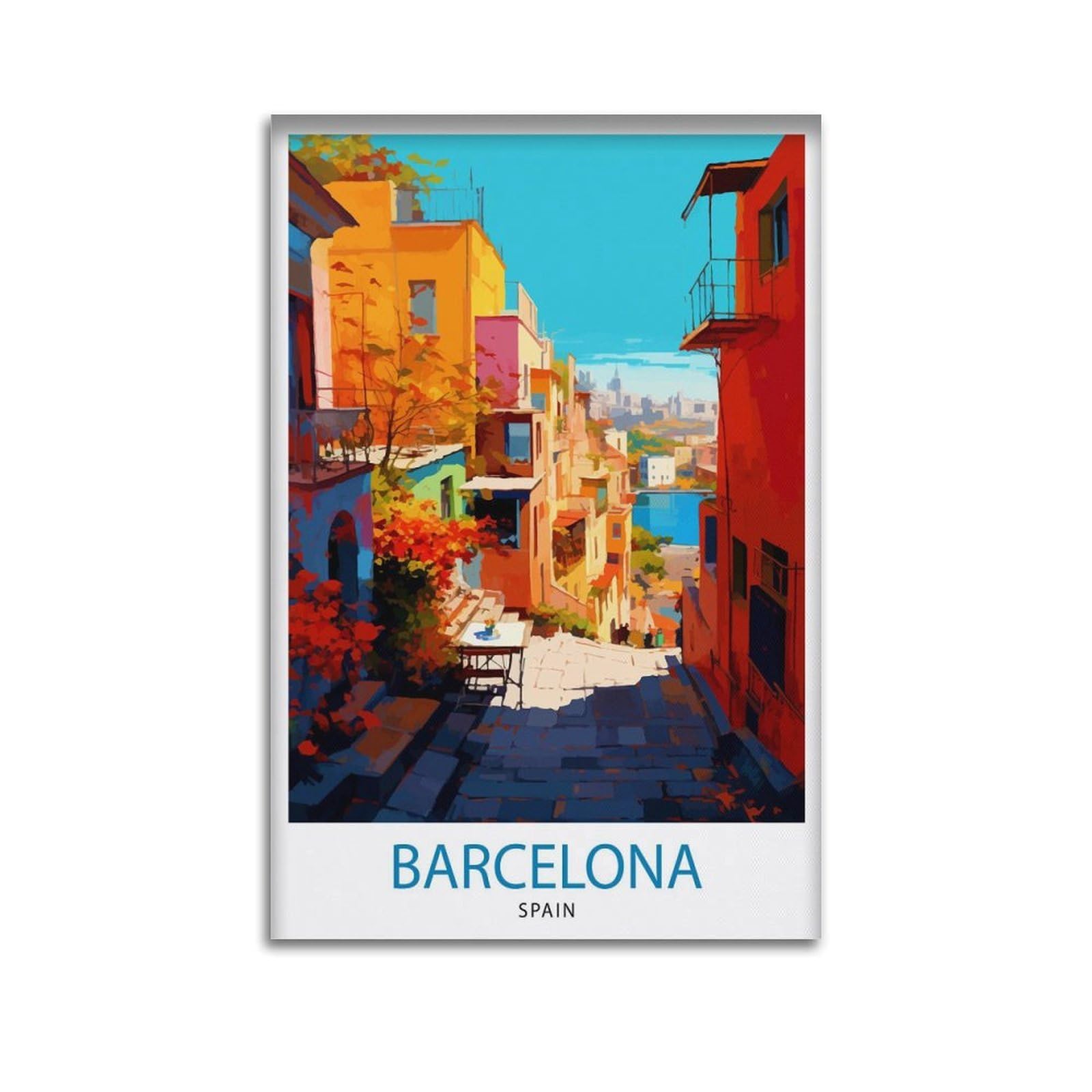 xiaoxiaoshen Barcelona Spain Travel_8 Canvas Poster Wall Art Prints Room Aesthetic Murals Bedroom And Living Decorations 24x36inch(60x90cm)