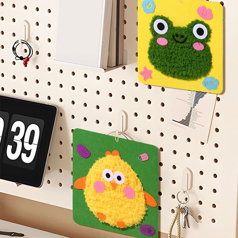 Pellinch DIY Stickpuppen Set - 4 Tierfiguren Zum Nähen Für Kinder