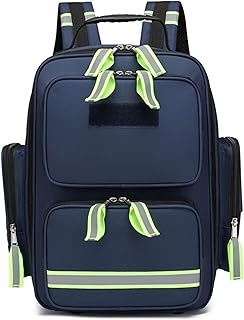 Lyirfan Mochila de emergencia para traumatismos, bolsa de primeros auxilios con reflectante, gran capacidad, mochila médica de primeros auxilios, para camping, ciclismo, excursiones, guardería