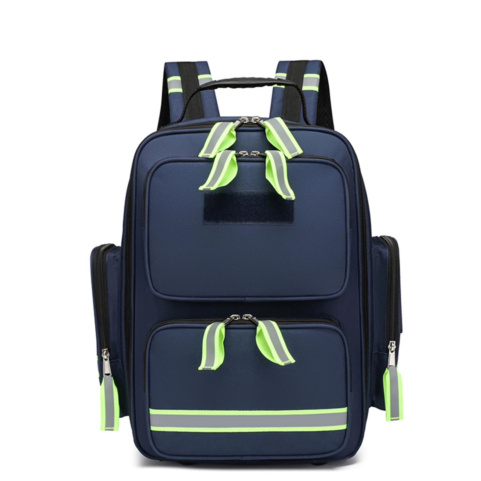 Mochila de emergencia para traumatismos, bolsa de primeros auxilios con reflectante, gran capacidad, mochila médica de primeros auxilios, para camping, ciclismo, excursiones, guardería