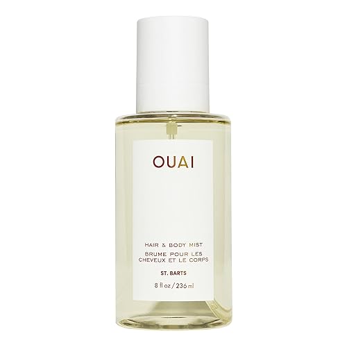 OUAI St. Barts Hair and Body Mist - Tropical-Scented Hair Perfume and Body Spray - Notes of Dragonfruit, Orange Blossom, Tuberose & Musk (8 Fl Oz) - 8 Fl Oz (Pack of 1)