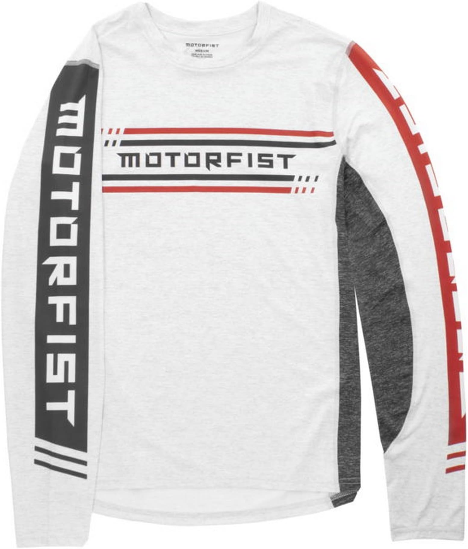 Motorfist Performance Mens Long Sleeve T-Shirt White SM