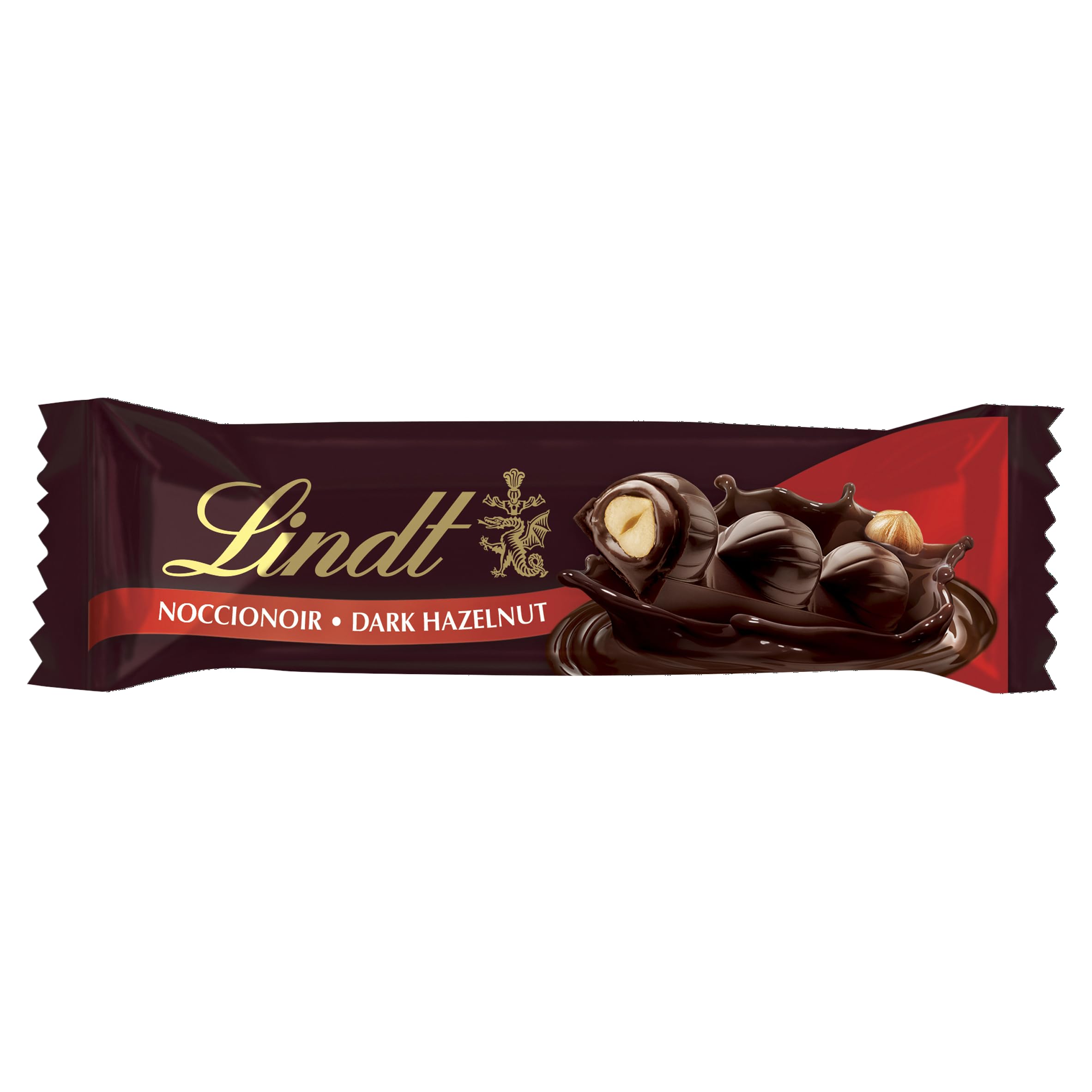 Lindt Dark Chocolate and Whole Hazelnut NOCCIONOIR Bars, 35 g x 18 Pack