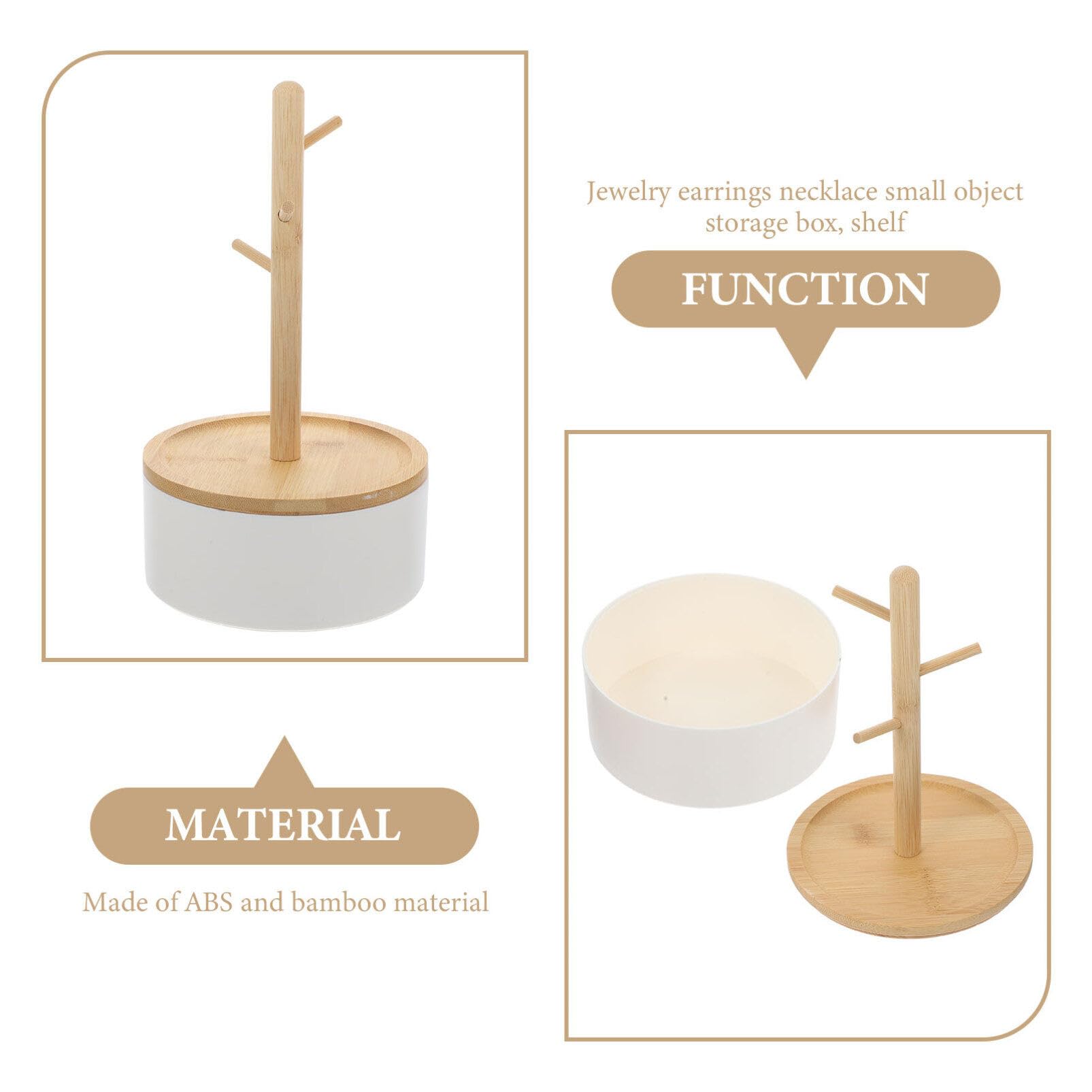 Cabilock Stylish Jewelry Stand Necklace Display Earring Holder Jewelry Stand Compact Storage