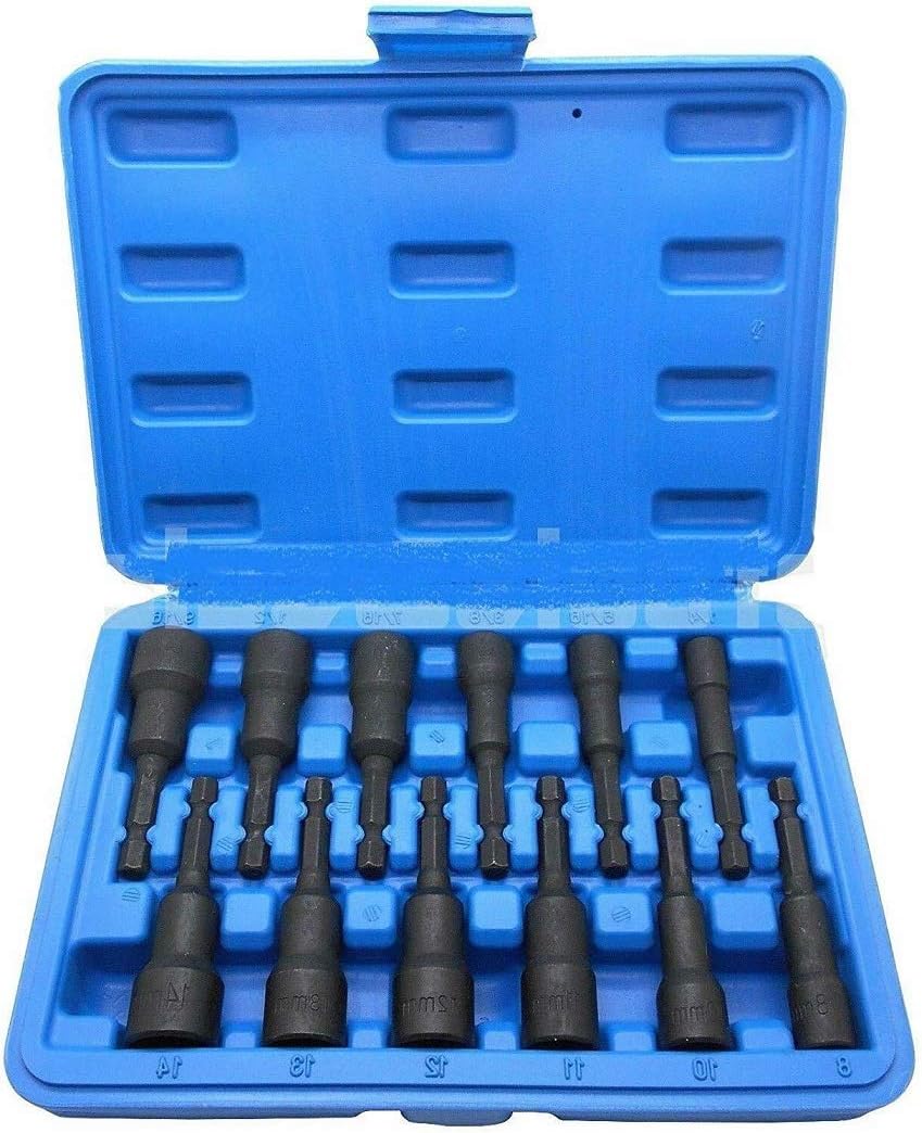 Magnetic Nut Setter Metric & SAE Master 12 pc. Set CR-V Black Finish Power Driver