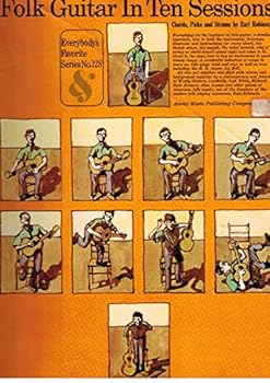 Paperback Folk Guitar in ten Sessions. Chords, picks and strums by E. Robinson. Edited by Lynda Myles, etc Book