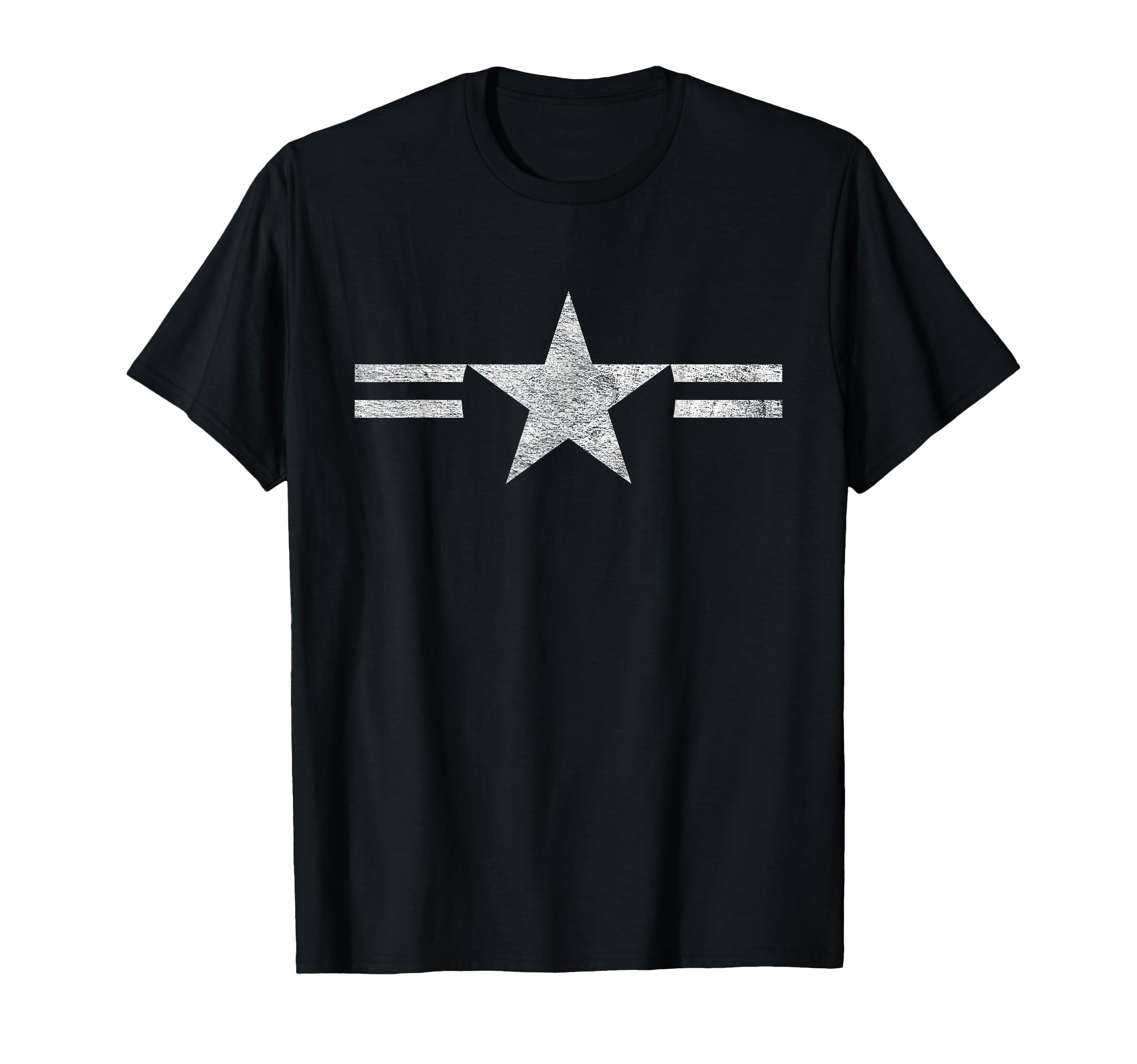 AIR FORCE ROUNDEL US MILITARY AVIATION T-Shirt, Black