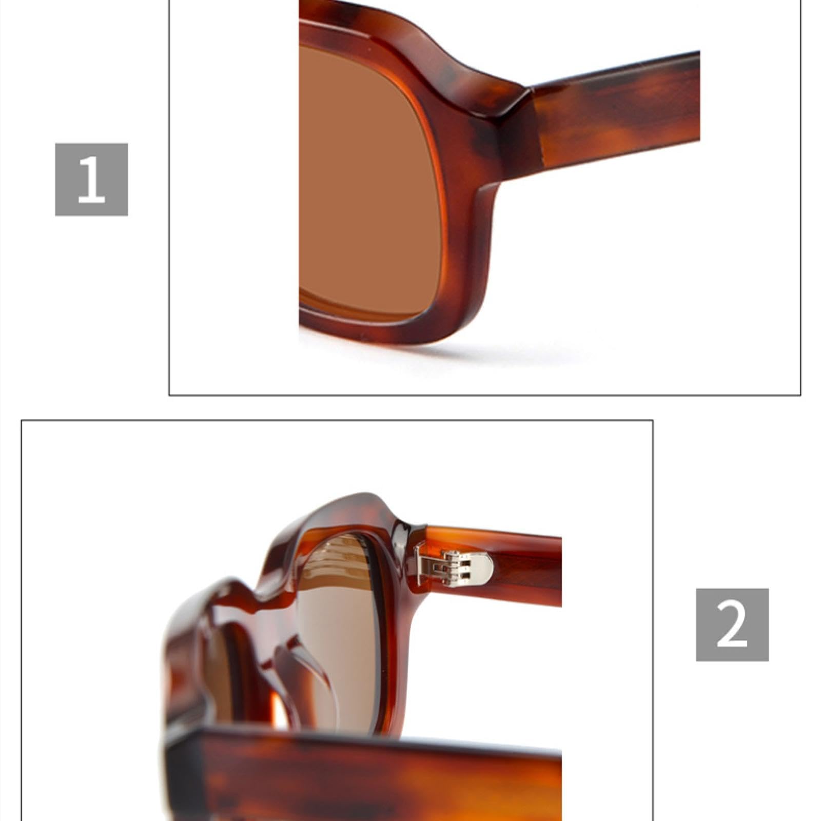 Gafas de sol de acetato para mujer y hombre, estilo steampunk, pequeñas, polarizadas, UV400.