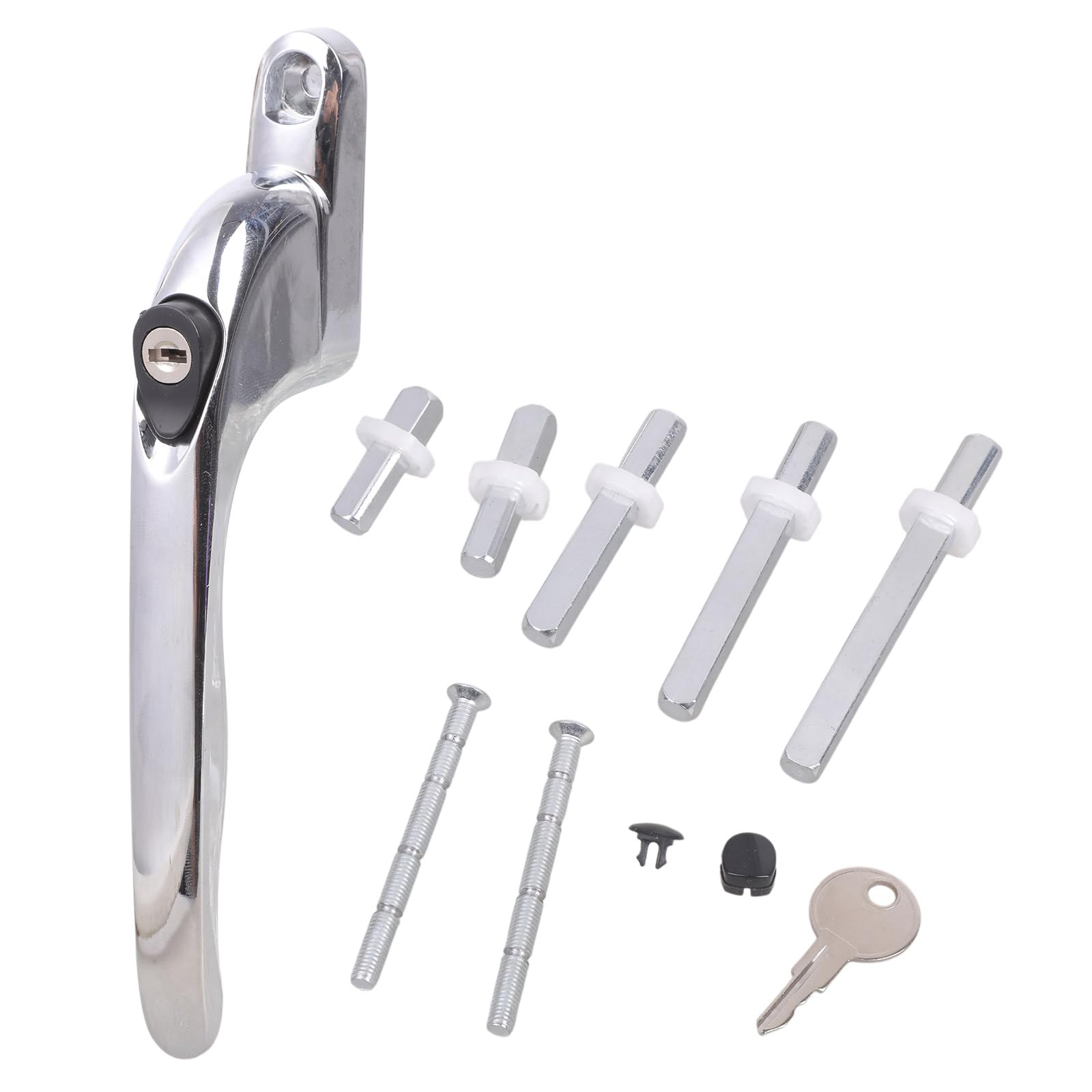 Stainless Steel Lockable Replacement Handle Lockable Double Glazing Window Handle with Balcony Door Stainless Steel Balcony Door Window