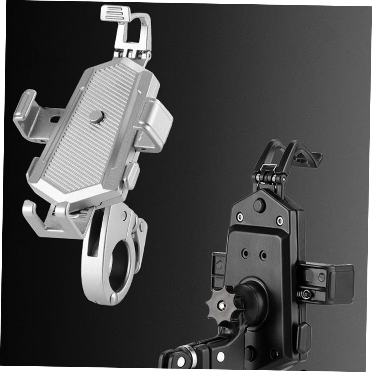 ORFOFE Soporte Móvil Moto Aluminio Antichoque y Resistente Lluvia para Teléfonos Fácil Instalación y Portátil Compatible para Manillares Estándar