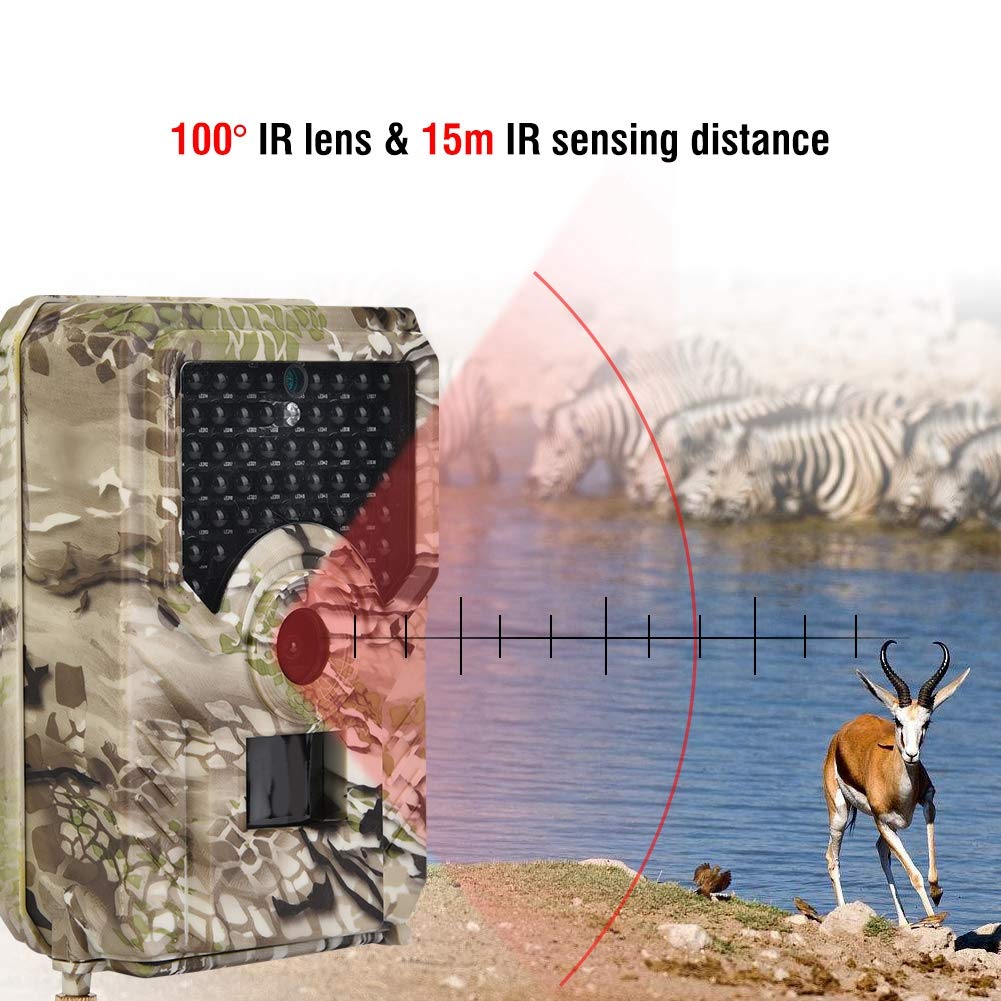 Bewinner Cámara de Caza, Cámara Impermeable para Ciervos, para Caza Y Observación de Animales, para Vigilancia de Seguridad Interior Y Exterior