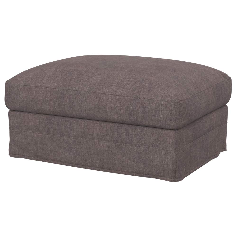 Soferia Replacement Compatible Cover for Gronlid Footstool, fabric Softi Chocolate