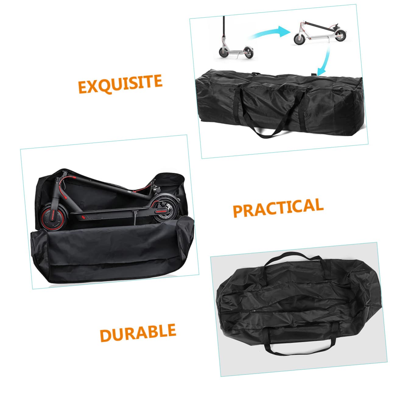 Parliky Electric Scooter Bag Dry Bag Mobility Scooter Carrier Oxford Fabric Lightweight Compact Storage