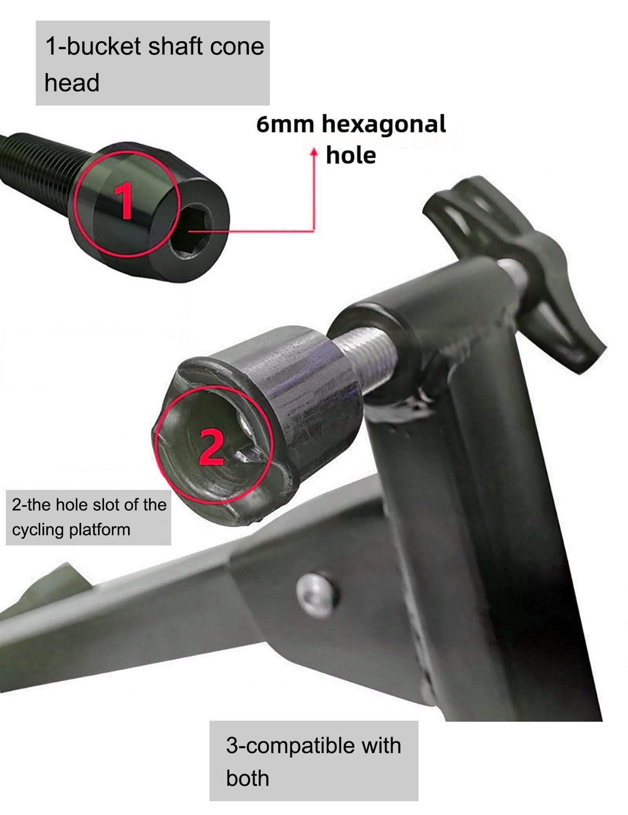 Axe Traversant Réglable Pour Vélo D’intérieur – 142 à 148 Mm – Alliage Alu CNC – Compatible Avec La Plupart Des Home-trainers