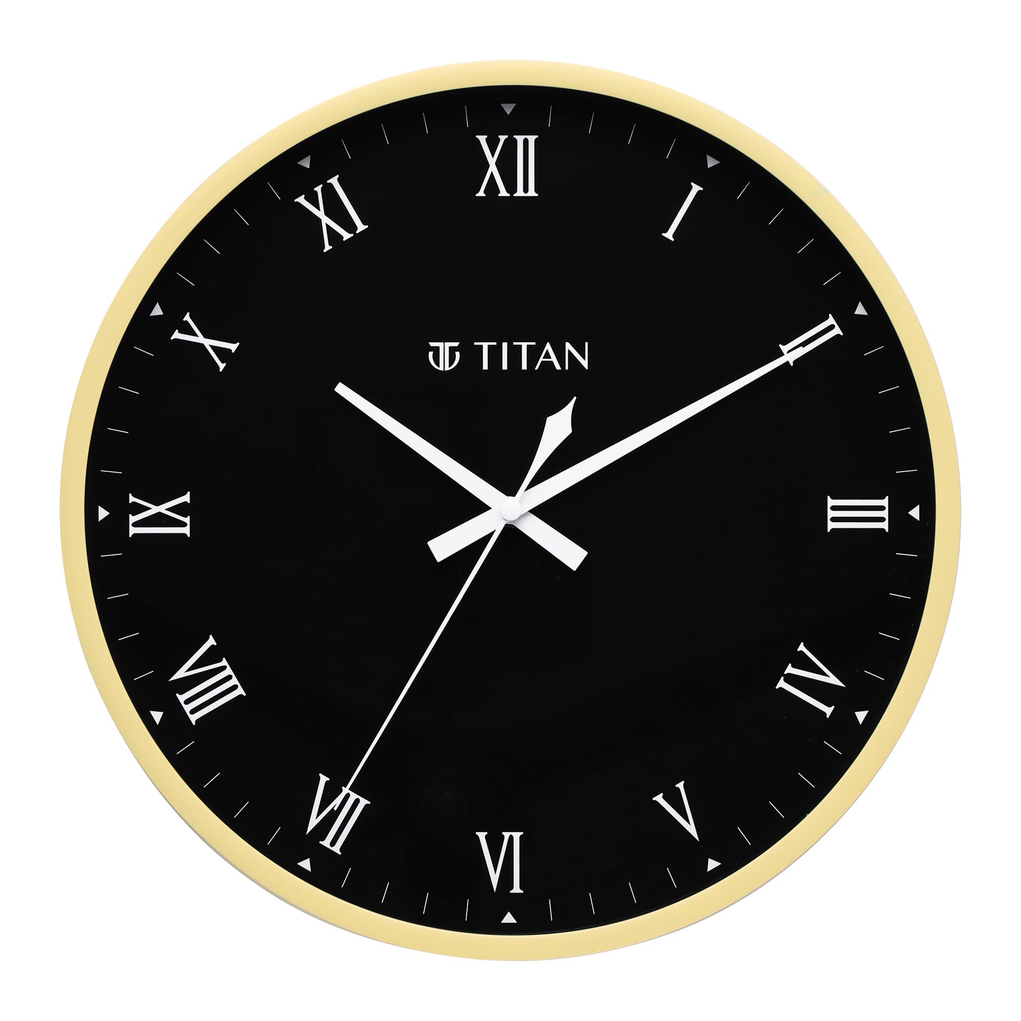 Titan Classic Off White Analog Wall Clock with Silent Sweep Technology - 29.5 Cm X 29.5 Cm (Medium)|Plastic (B09K4HQ3TG) Amazon Price History, Amazon Price Tracker