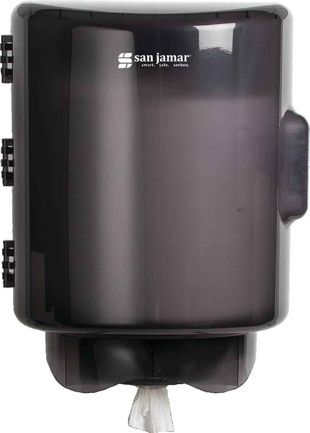 San Jamar Centerpull Dispenser di asciugamani di carta con imbuto regolabile per bagno, cucina e ristoranti, in plastica, 34 x 27 x 25 cm, nero