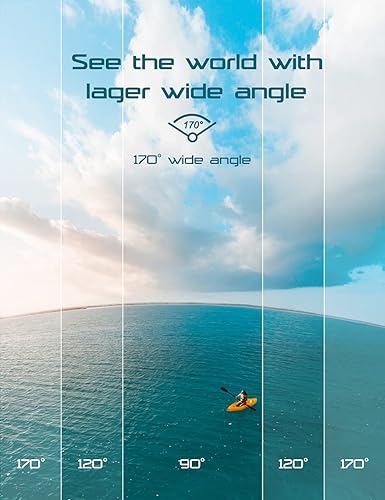 Miniatura 5 de Cámara de acción 4K Cámara deportiva de 20 MP 40 M 170  cámara submarina impermeable WiFi con control remoto de 24 G 2 baterías LCD Ultra HD de 20