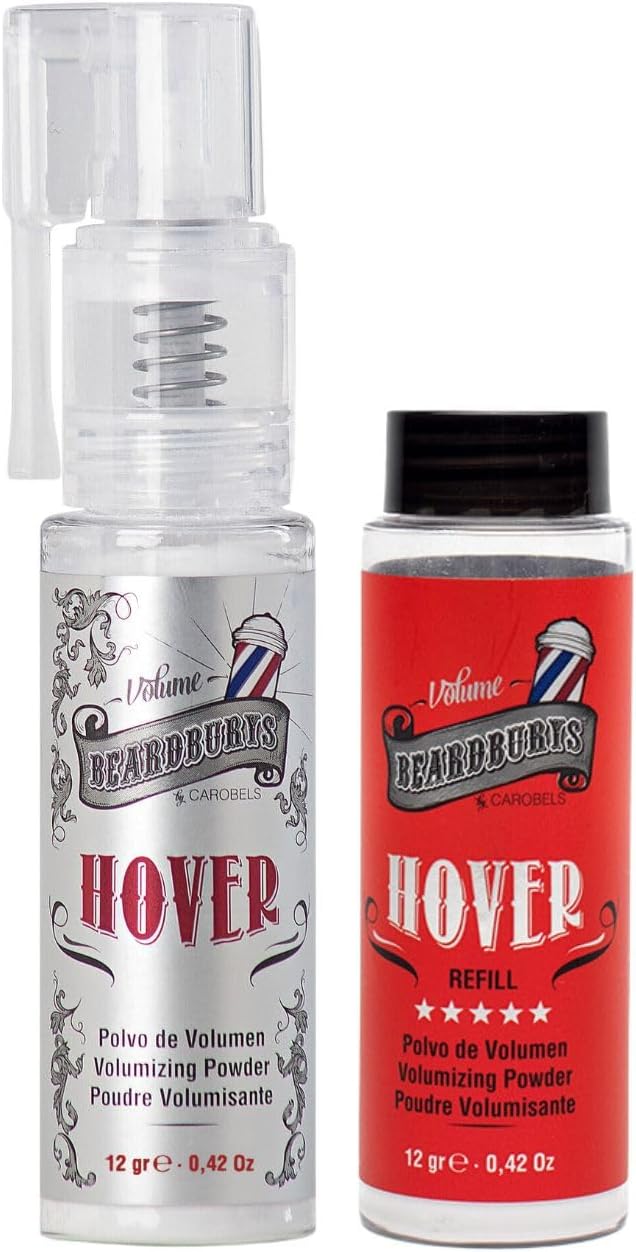 Beardburys Hover Pack - 1 Volume Powder + 1 Hover Refill, Mattifying, Volume for your Hair (2 pieces)…