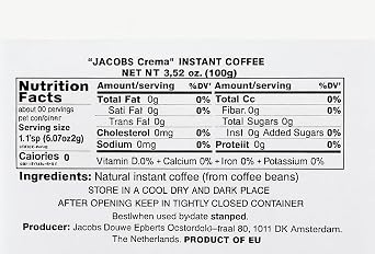 Jacobs Crema Instant Coffee 3.5oz (100 g)