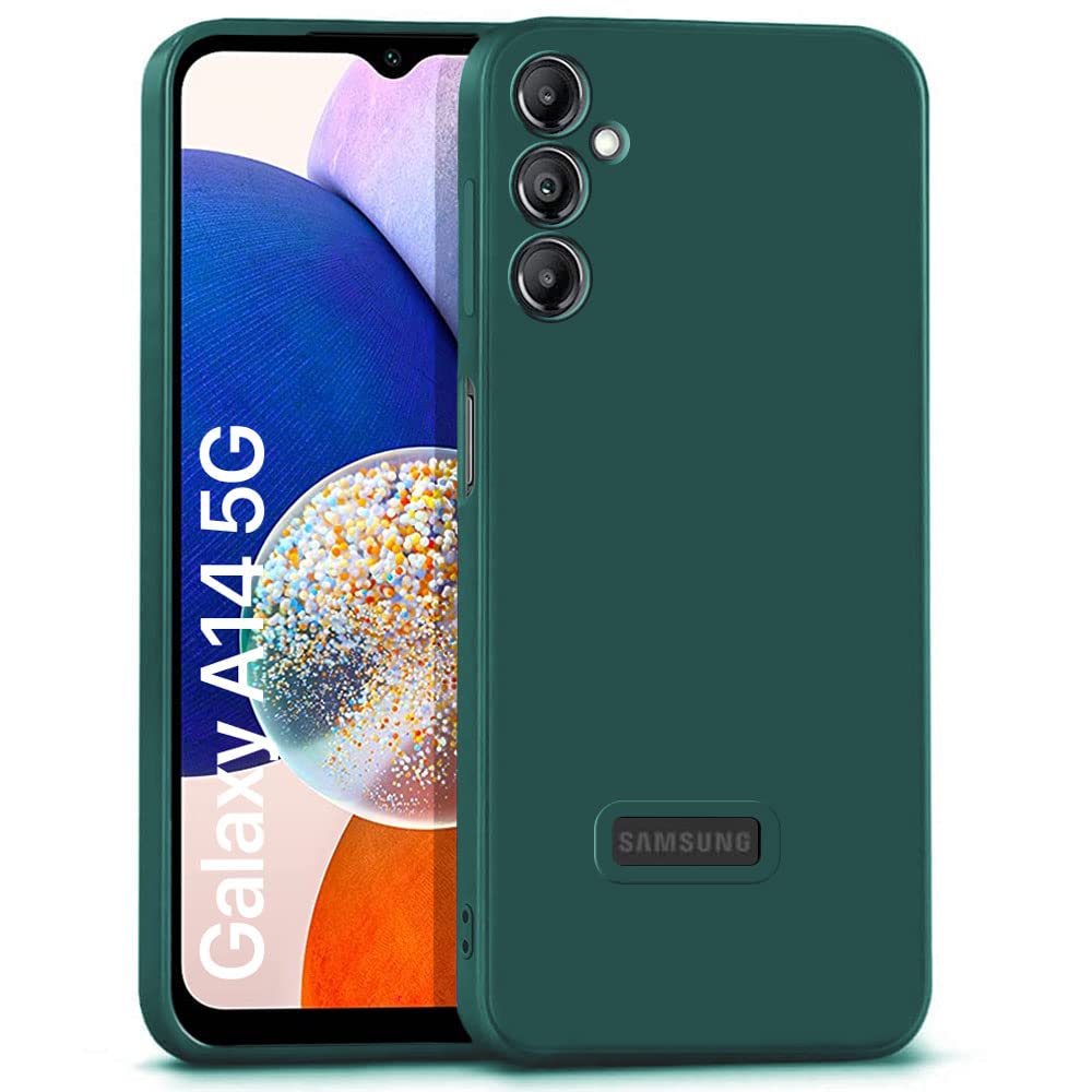 WOW IMAGINE Ultra Slim Soft Rubberised Back Cover Case for Samsung Galaxy A14 5G | A14 4G | Inner Velvet Fabric Lining | Matte Silicone Flexible Camera Protection Back Case - Green (B0BSH3ZJBT) Amazon Price History, Amazon Price Tracker