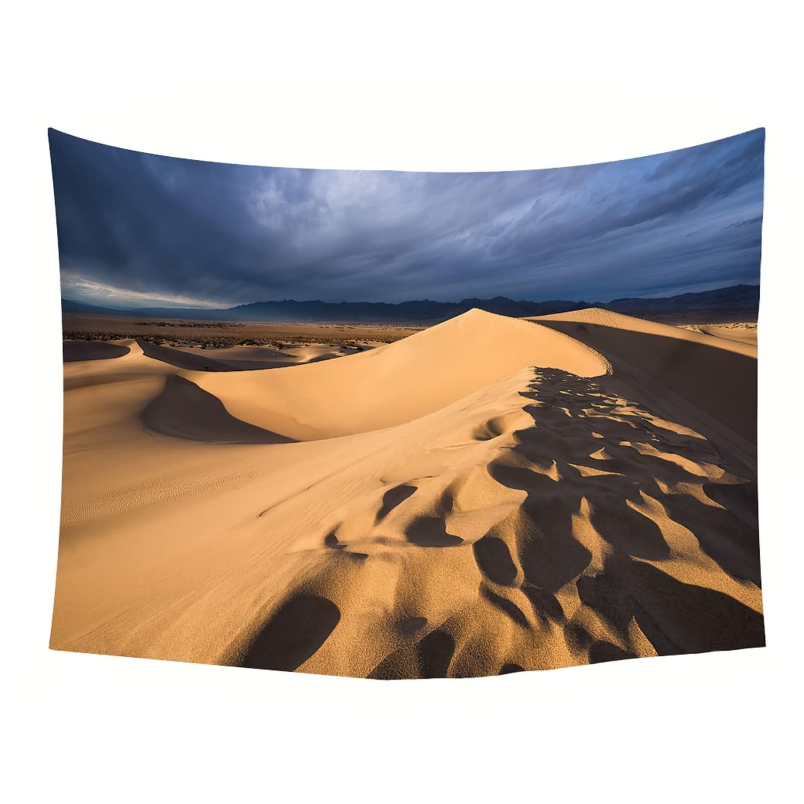Aotiwe Tapiz Tela, Tapiz Dormitorio 200x200cm Desiertos Gris Marrón claro