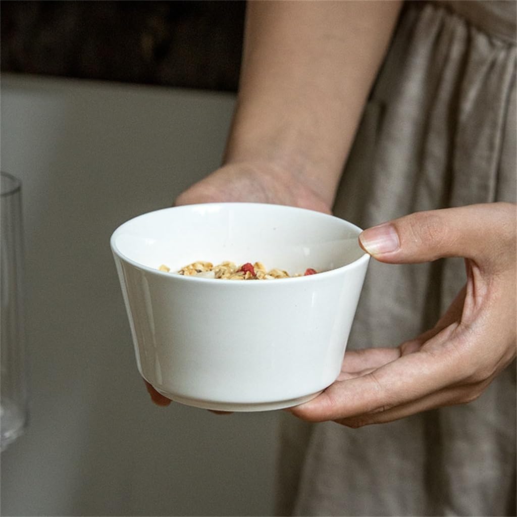 Rice Bowl Backsplash Styled Solid Color Ceramic Set