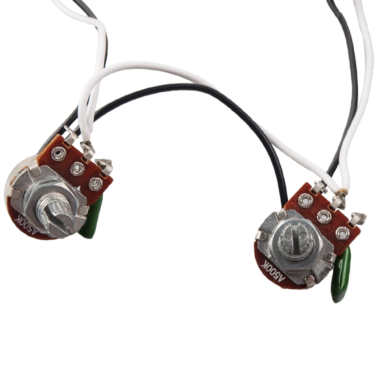 Pièces De Guitare Électrique Harnais De Câblage Trois Boutons Plus Une Interface Convertisseur De Ligne Noire Et Blanche faisceaux câbles guitare