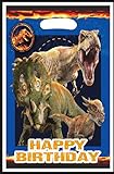30Pcs Pack jurassic dinosaurs Birthday Party Supplies Gift Bags, Candy Treat Bag Perfect for dinosaurs world Fallen Kingdom Birthday Party Decorations Festival Favors