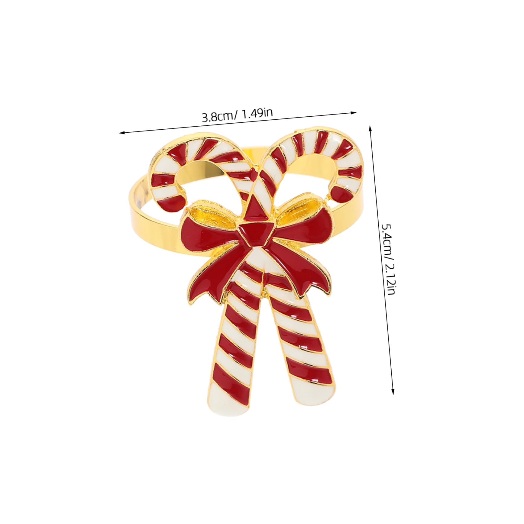 4 Pezzi Portatovaglioli Natalizi in con Decorativi per Tovaglioli Accessori Tavola per Feste Natale Design e Resistente per e Ricevimenti
