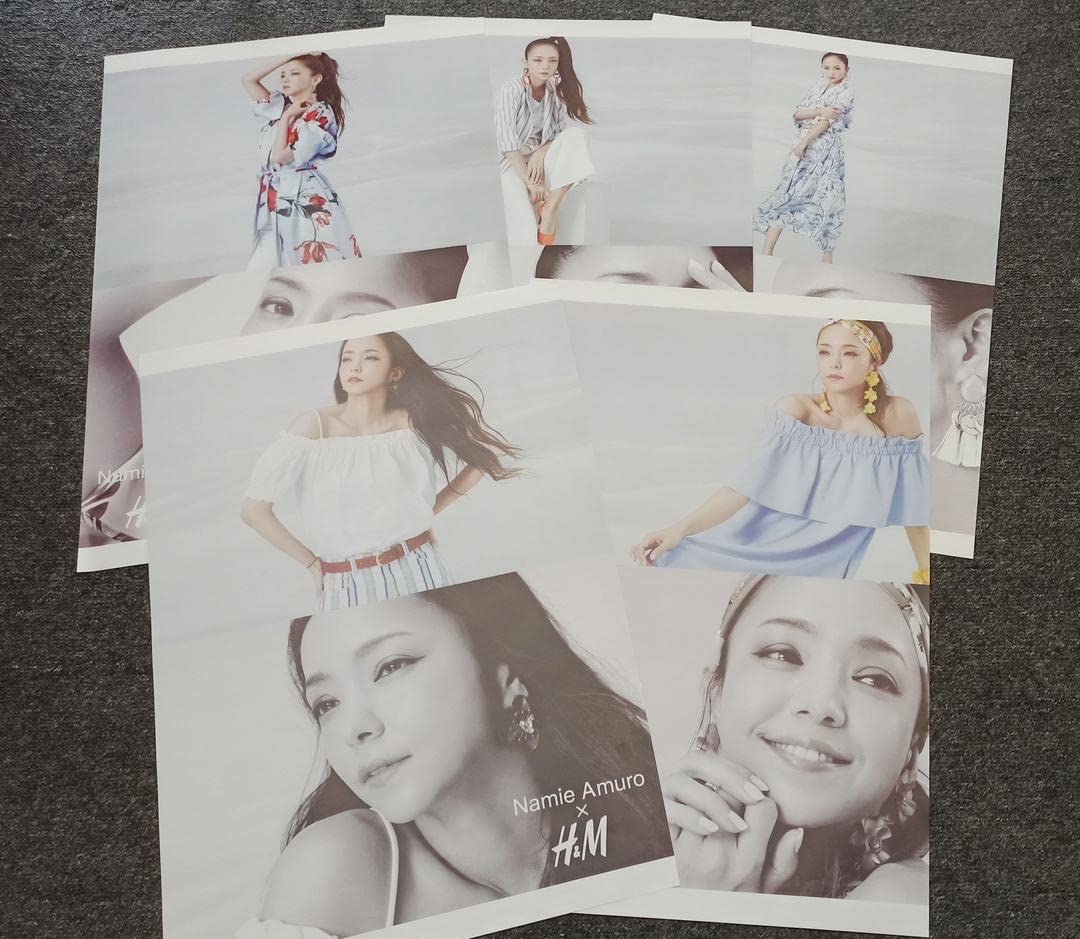 安室奈美恵 H&M B2 ポスター 5枚セット