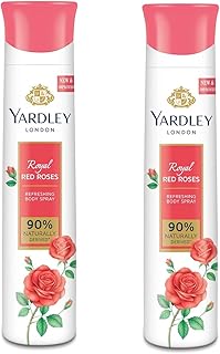 YARDLEY London Women Royal Red Rose Body Spray - For Women (300 ml, Pack of 2)-image-20