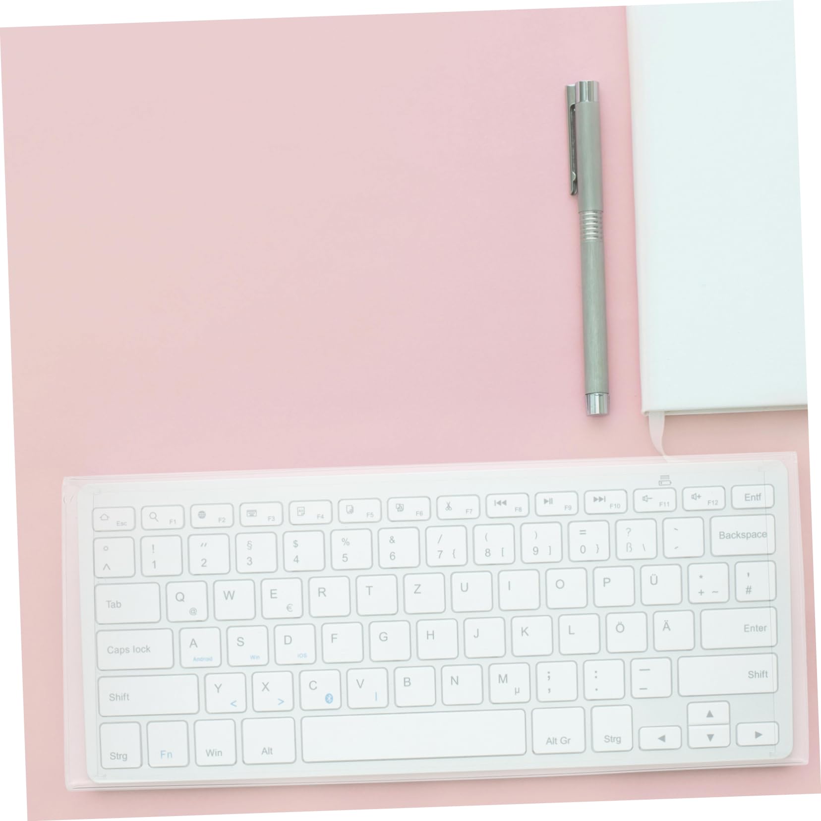 Transparente Acryl Tastaturschutzhülle für 104/108 Tasten, Staubschutz