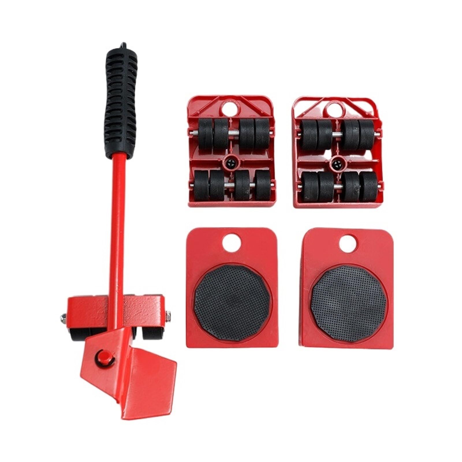 Kit di trasloco resistente, set di 5 rulli per un facile trasporto di mobili pesanti e frigoriferi, strumenti per lo spostamento di casa e ufficio