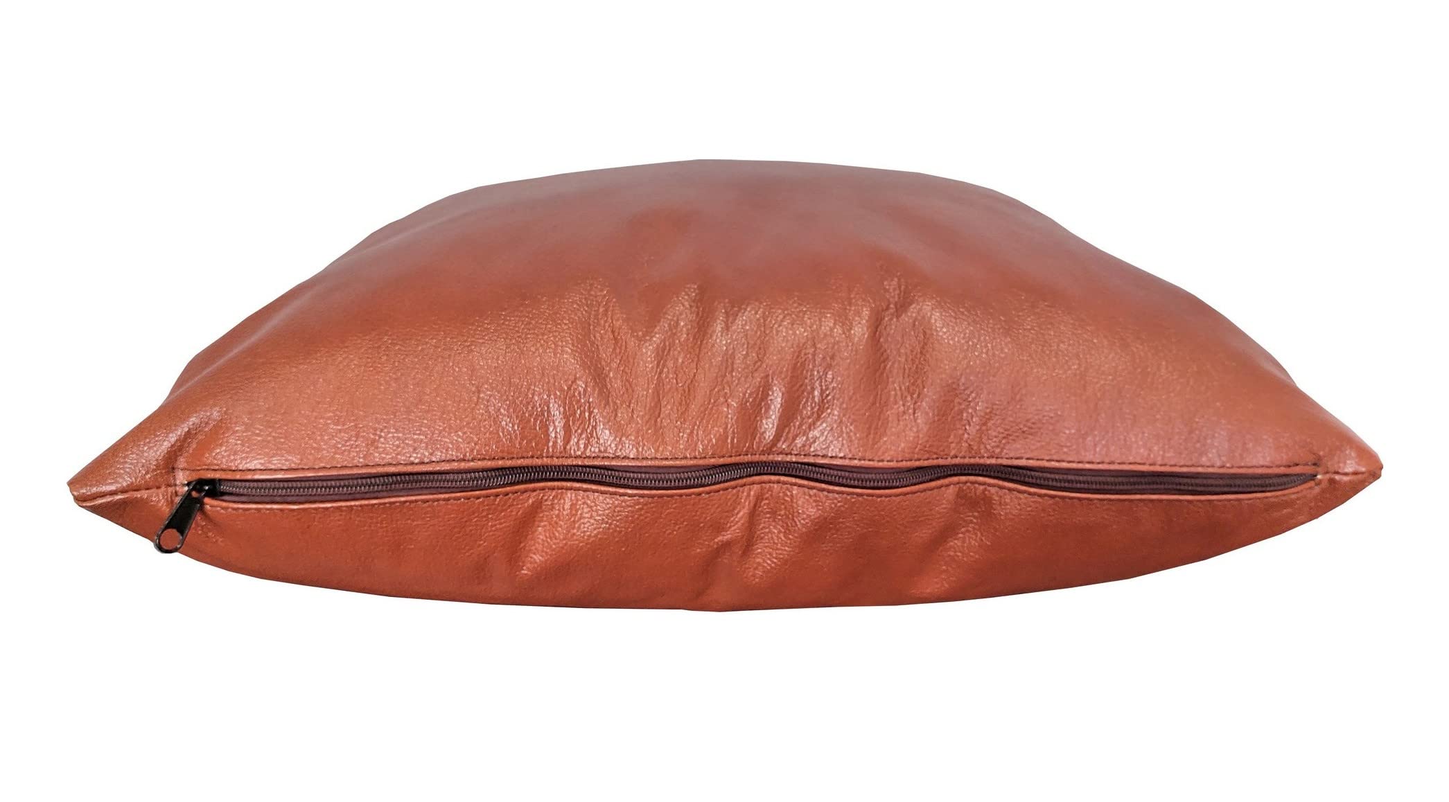 Quattro Meble Donkerbruin echt leren kussen sofa deco kussen glans echt leer rugkussen rundleer leer antiek donkerbruin model P&Z 4el (30 x 60 cm