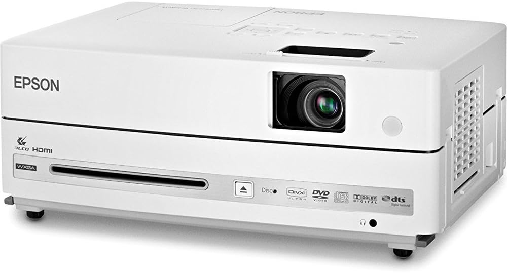 Epson PowerLite Presenter Widescreen Projector/DVD Player Combo (WXGA Resolution 1280x800) (V11H335120)