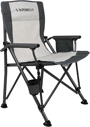 Silla de camping plegable portátil para césped, cómoda y resistente con brazo duro para campamento familiar, al aire libre, deportes, playa, viajes,