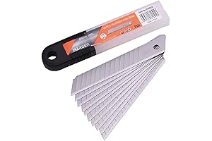 Replacement Blades for Utility Knife: Edward Tools Razor Sharp 18mm Blades (Pack of 10)