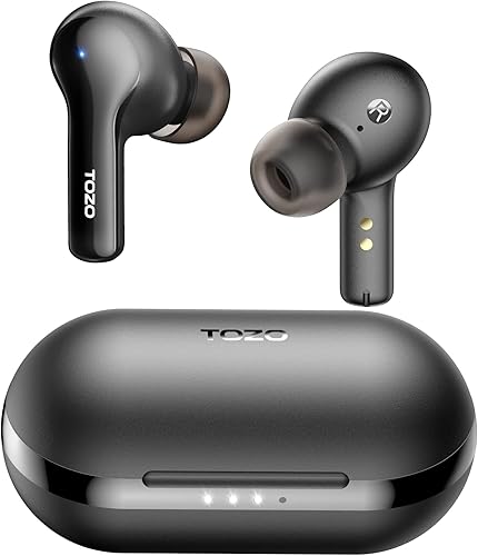 Miniatura 2 de TOZO Mini auriculares inalámbricos A2 Bluetooth 5.3 in Ear Auriculares ligeros Micrófono incorporado Negro A1 Auriculares inalámbricos Bluetooth 5.3